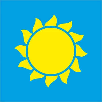 Флаг села Дашуковка Звенигородского района Черкасской области Украины