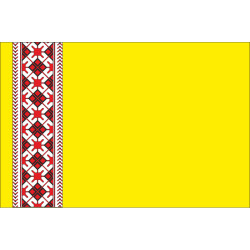 Флаг села Волчков Бориспольского района Киевской области Украины
