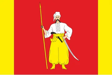 Флаг села Здвижевка Бучанского района Киевской области Украины Флаг села Здвижевка Бучанского района Киевской области Украины