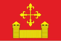 Флаг села Лобачев Белоцерковского района Киевской области Украины