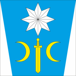 Флаг села Городница Тернопольского района Тернопольской области Украины Флаг села Городница Тернопольского района Тернопольской области Украины