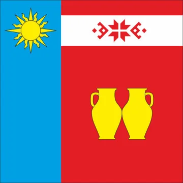 Флаг села Клопотовцы Хмельницкого района Хмельницкой области Украины Флаг села Клопотовцы Хмельницкого района Хмельницкой области Украины
