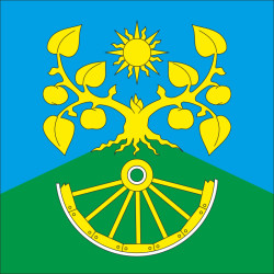 Прапор села Шпичинці Хмельницького району Хмельницької області України Прапор села Шпичинці Хмельницького району Хмельницької області України