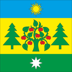 Флаг села Яськовцы Хмельницкого района Хмельницкой области Украины