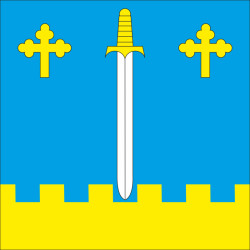 Флаг села Чертовец Коломыйского района Ивано-Франковской области Украины