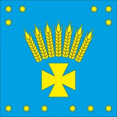 Флаг села Зоряное Красноградского района Харьковской области Украины