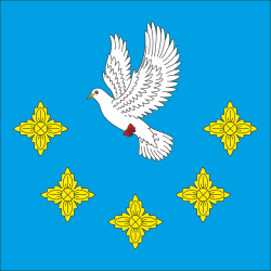 Прапор села Кам'янка Чернівецького району Чернівецької області України Прапор села Кам'янка Чернівецького району Чернівецької області України