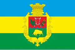 Флаг села Лютеж Вышгородского района Киевской области Украины