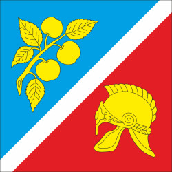 Прапор села Велика Яромирка Хмельницького району Хмельницької області України Прапор села Велика Яромирка Хмельницького району Хмельницької області України