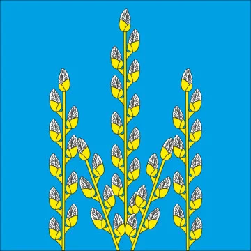 Флаг села Лозовая Тернопольского района Тернопольской области Украины Флаг села Лозовая Тернопольского района Тернопольской области Украины