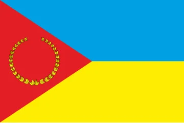 Прапор села Велике Вербче Сарненського району Рівненської області України