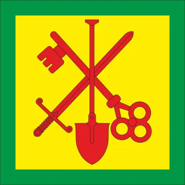 Флаг села Копачовка Хмельницкого района Хмельницкой области Украины