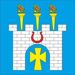 Прапор села Солобківці Ярмолинецького району Хмельницької  області України