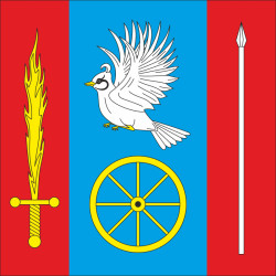 Флаг села Яхновцы Хмельницкого района Хмельницкой области Украины