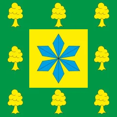 Флаг села Залесье Чортковского района Тернопольской области Украины