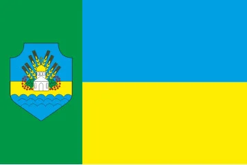 Флаг села Гороховатка Обуховского района Киевской области Украины Флаг села Гороховатка Обуховского района Киевской области Украины