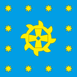 Прапор села Великі Грибовичі Львівської району Львівської області України Прапор села Великі Грибовичі Львівської району Львівської області України