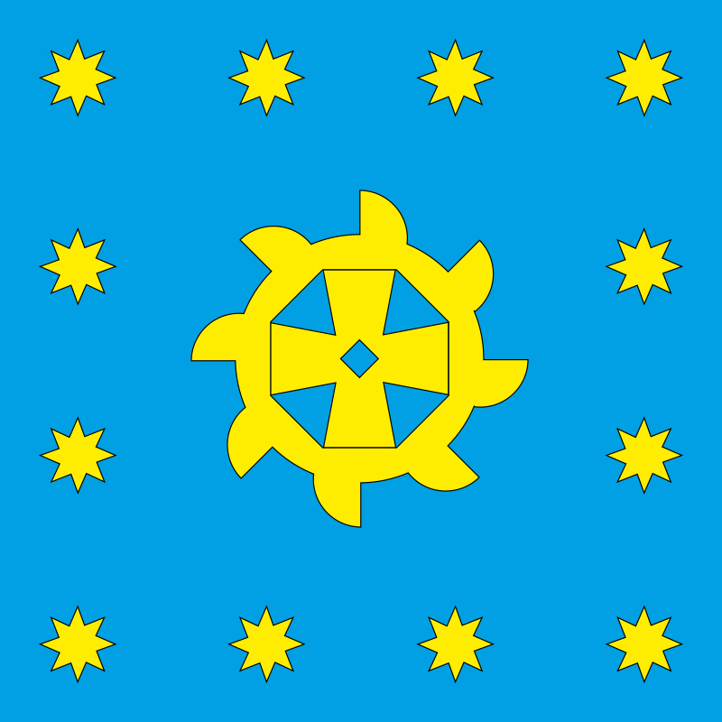 Прапор села Великі Грибовичі Львівської району Львівської області України Прапор села Великі Грибовичі Львівської району Львівської області України