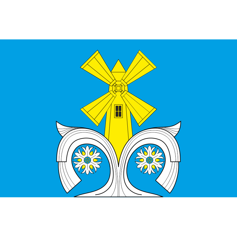 Прапор села Кичинці Черкаського району Черкаської області України Прапор села Кичинці Черкаського району Черкаської області України