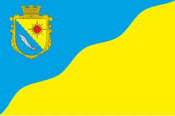 Флаг села Мелекино Мариупольского района Донецкой области Украины Флаг села Мелекино Мариупольского района Донецкой области Украины