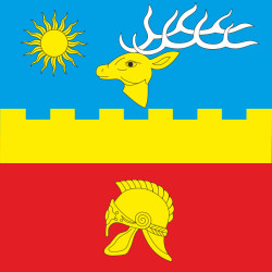 Прапор села Зверхівці Хмельницького району Хмельницької області України Прапор села Зверхівці Хмельницького району Хмельницької області України