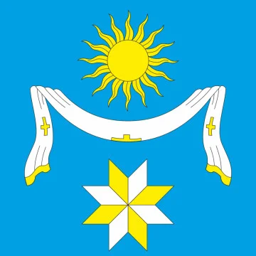 Флаг села Покровка Хмельницкого района Хмельницкой области Украины Флаг села Покровка Хмельницкого района Хмельницкой области Украины