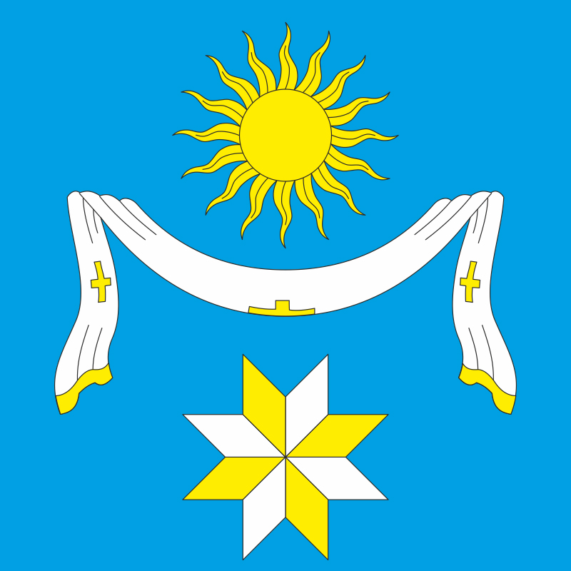 Флаг села Покровка Хмельницкого района Хмельницкой области Украины Флаг села Покровка Хмельницкого района Хмельницкой области Украины