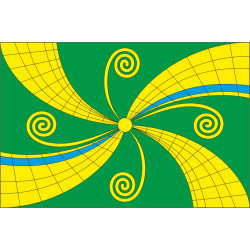 Флаг села Кривые Колена Звенигородського района Черкасской области Украины