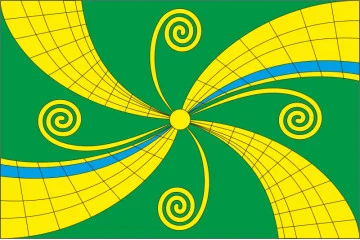 Флаг села Кривые Колена Звенигородського района Черкасской области Украины