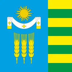Флаг села Новоселка Хмельницкого района Хмельницкой области Украины