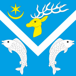 Прапор села Веселець Хмельницького району Хмельницької області України Прапор села Веселець Хмельницького району Хмельницької області України