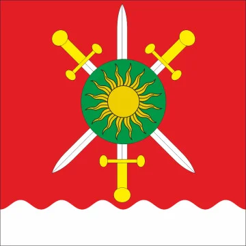 Флаг села Корытна Хмельницкого района Хмельницкой области Украины