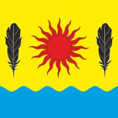 Флаг села Лебедевка Хмельницкого района Хмельницкой области Украины