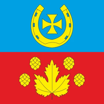 Прапор села Глібів Чортківського району Тернопільської області України