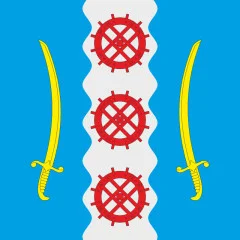 Флаг села Малая Лука Чертковского района Тернопольской области Украины