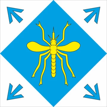 Флаг села Комаровка Ровенского района Ровенской области Украины