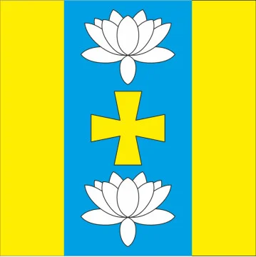 Флаг села Понебель Ровенского района Ровенской области Украины Флаг села Понебель Ровенского района Ровенской области Украины