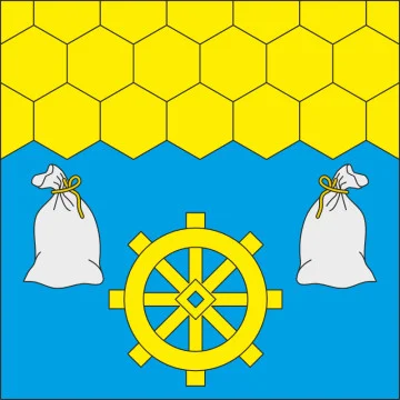 Флаг села Караевичи Ровенского района Ровенской области Украины