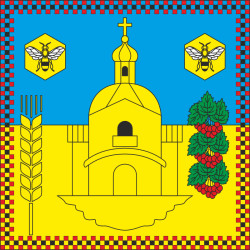 Прапор села Петриків Тернопільського району Тернопільської області України Прапор села Петриків Тернопільського району Тернопільської області України