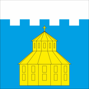 Флаг села Олешков Коломыйского района Ивано-Франковской области Украины