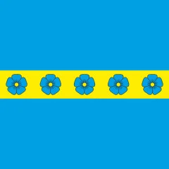 Флаг села Киселёвка Черниговского района Черниговской области Украины