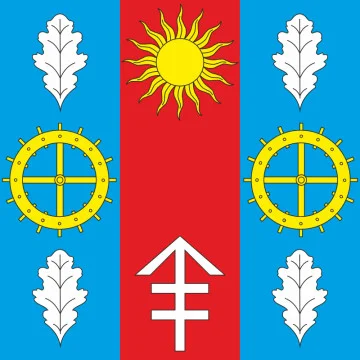 Флаг села Кузьмин Хмельницкого района Хмельницкой области Украины