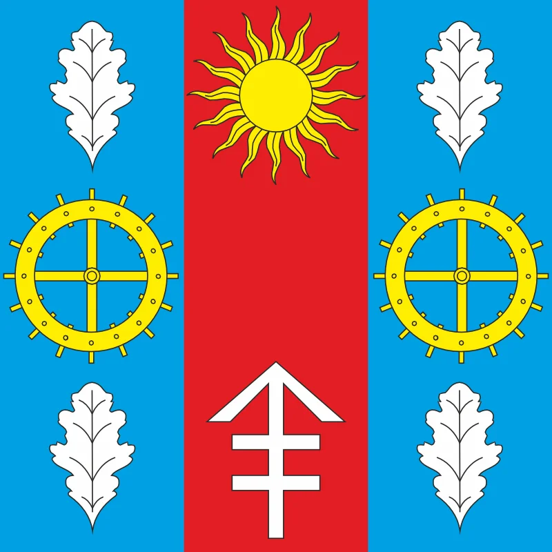 Флаг села Кузьмин Хмельницкого района Хмельницкой области Украины Флаг села Кузьмин Хмельницкого района Хмельницкой области Украины
