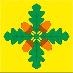 Флаг села Незнанов Шептицкого района Львовской области Украины