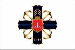 Флаг ВВП МКТФ (отделение военной подготовки мореходный колледж технического флота). Вариант-01