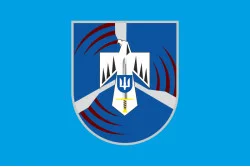 Флаг Факультета летной эксплуатации и боевой эксплуатации вертолетов ХНУВС. Вариант-01 Флаг Факультета летной эксплуатации и боевой эксплуатации вертолетов ХНУВС. Вариант-01