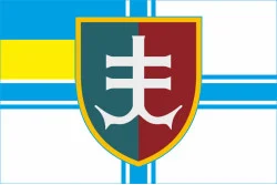 Флаг 35 ОБрМП (отдельная бригада морской пехоты) ВМС Украины. Вариант-06 Флаг 35 ОБрМП (отдельная бригада морской пехоты) ВМС Украины. Вариант-06
