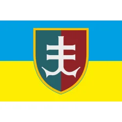 Флаг 35 ОБрМП (отдельная бригада морской пехоты) ВМС Украины. Вариант-07 Флаг 35 ОБрМП (отдельная бригада морской пехоты) ВМС Украины. Вариант-07