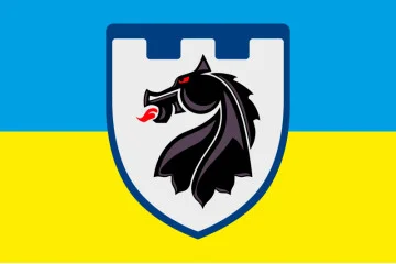 Флаг 155 ОБТрО (отдельный батальон Территориальной обороны) ВСУ. Вариант-06