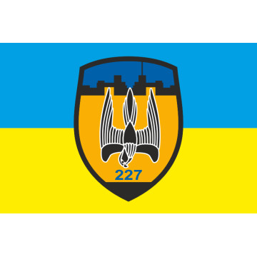 Флаг 227 ОБТрО (отдельный батальон Территориальной обороны) ВСУ. Вариант-01